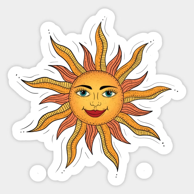 Mama Sun Sticker by nannasaidno